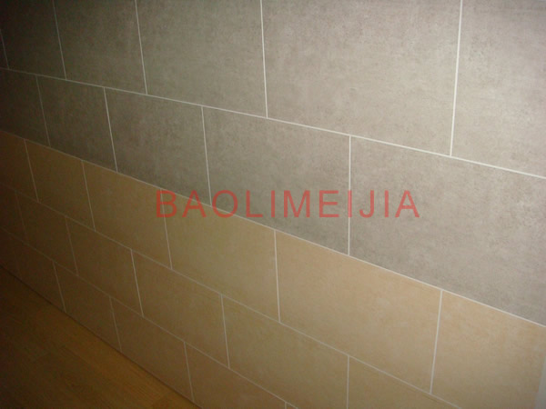 PVC panel in tile effect